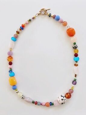 one of a kind gemstone necklace
